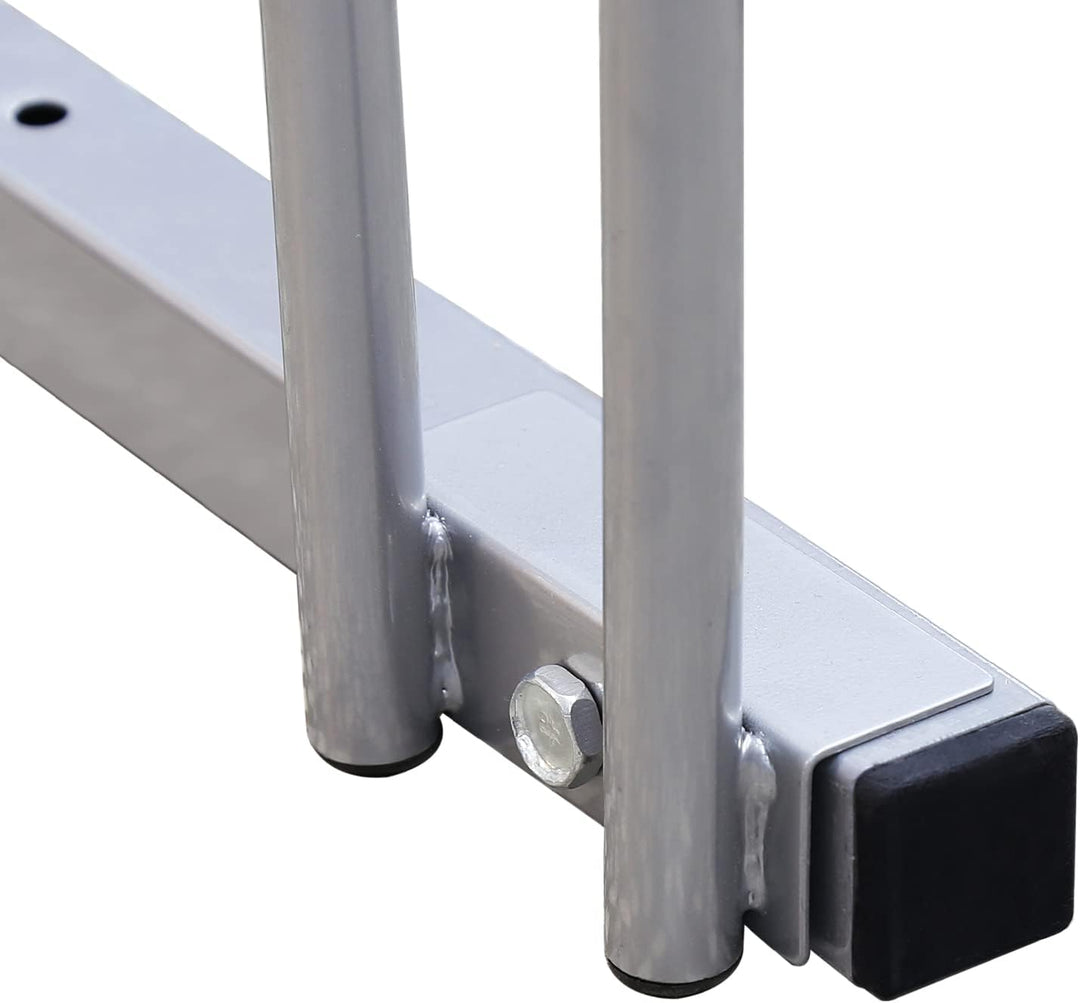 Fiqops Fahrradständer für 5 Fahrräder, 35-55 mm Reifenbreite, Mehrfachständer Aufstellständer Bodenp