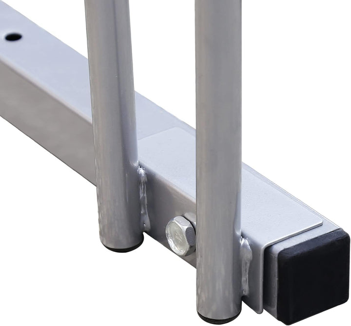 Fiqops Fahrradständer für 4 Fahrräder, Fahrradhalterung auf dem Boden, Aufstellständer für Fahrradau