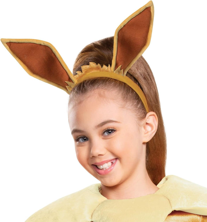 Disguise Pokemon Eevee Deluxe Girls Costume, Brown, Small (4-6x)