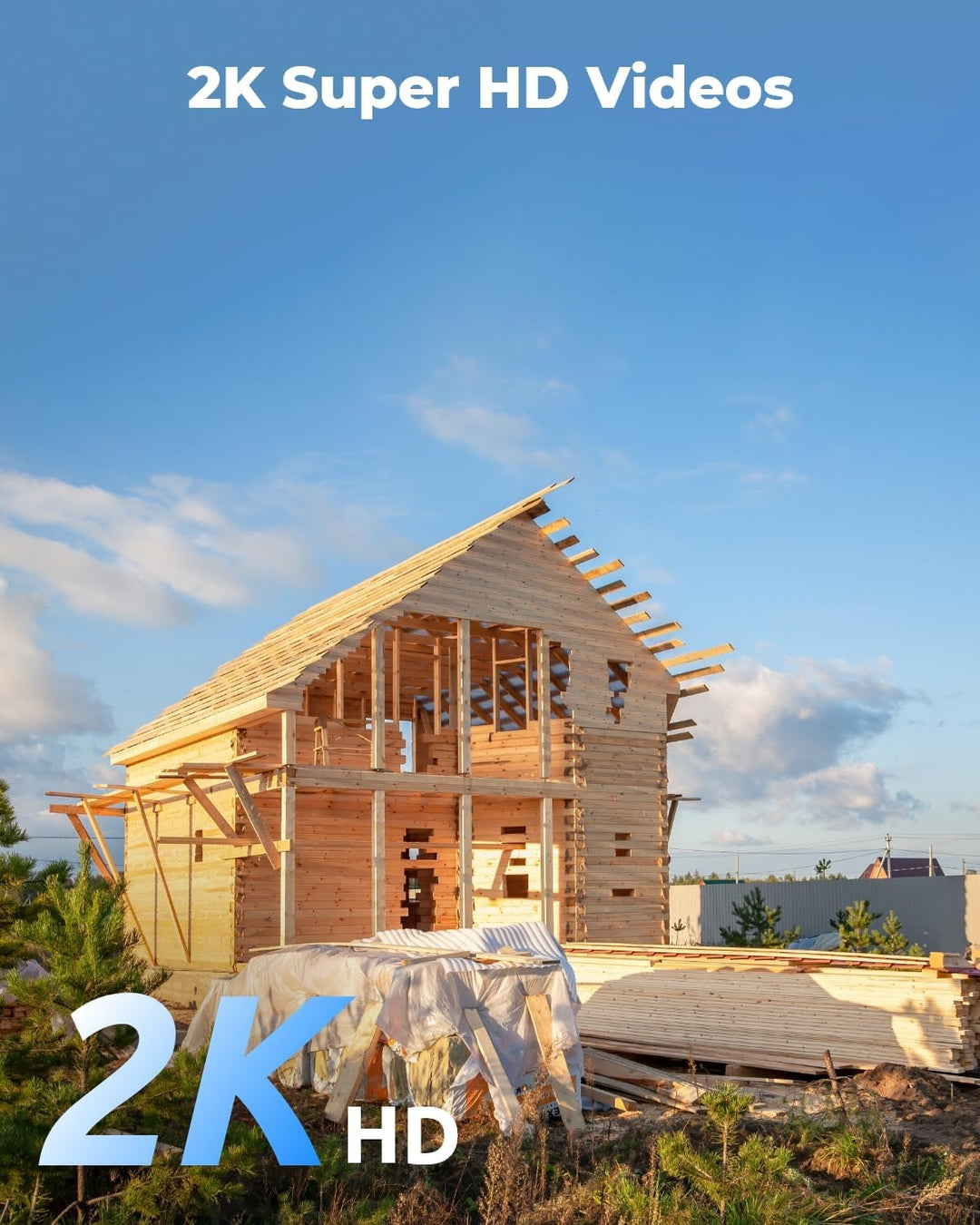 Reolink Go Plus 3G/4G LTE Überwachungskamera Aussen Akku, 2K 4MP HD mit SIM-Kartenslot, Personen-/Au