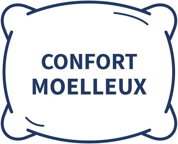 Bleu Câlin Home Collection Lot de 4 Oreillers Cliniguard Anti-Acariens Blancs 60x60 cm Oke Set mit 4