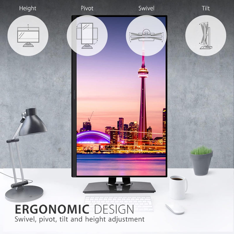 ViewSonic VP3256-4K 80 cm (32 Zoll) Fotografen Monitor (4K-UHD, IPS, 100% sRGB, HDMI, DP, USB-C inkl