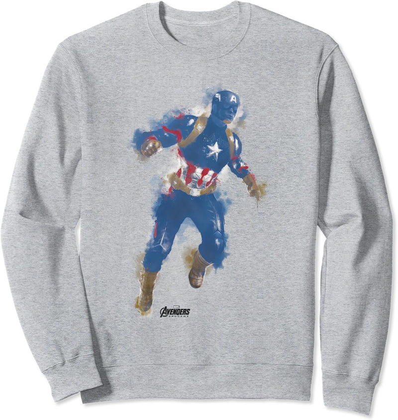 Marvel Avengers Endgame Captain America Paint Sweatshirt