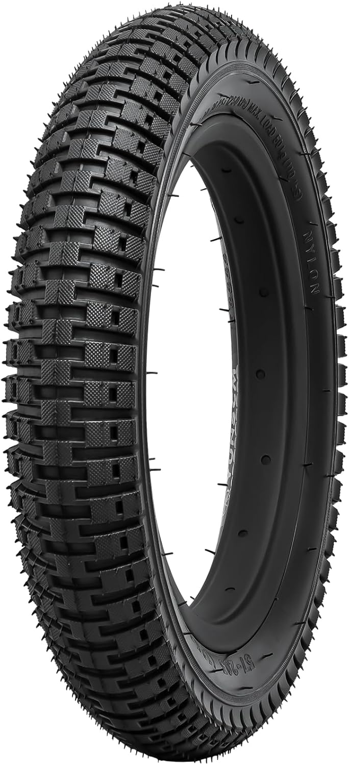 YunSCM 2er-Pack 14 Zoll Fahrradreifen 14x1.95 ETRTO 54-254 Plus 2er-Pack 14 Zoll Schlauch 14x1.75/2.