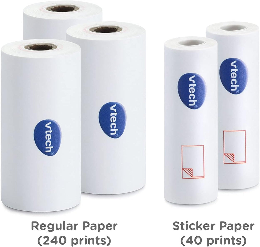 KidiZoom Print Cam - Thermopapier - Vtech 80-417449 Kinderkamera, Mehrfarbig 1-Pack, 1-Pack