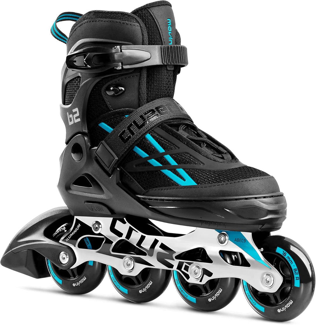 Movino Inline Skates | Cruzer B2/B3/Two | Verstellbare Rollschuhe | Damen Mädchen Jungen Inliner | I