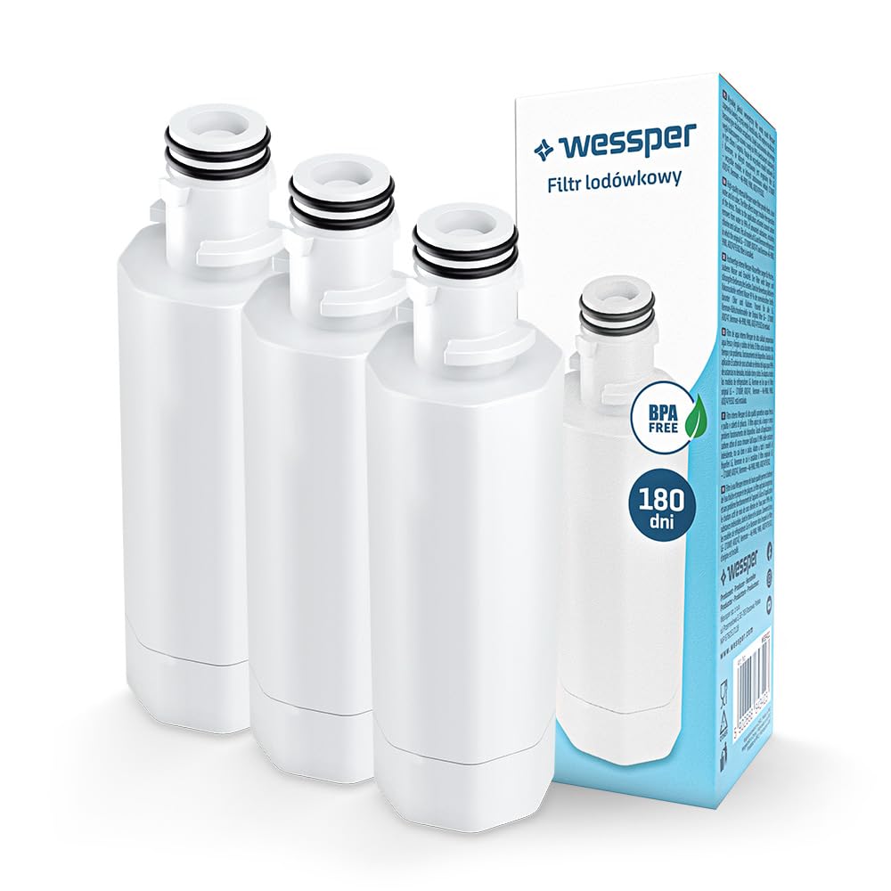 Wessper Wasserfilter Kühlschrank 3 Stück Ersatz für LG LT1000P, ADQ747, Kenmore 46-9980, Kompatibel