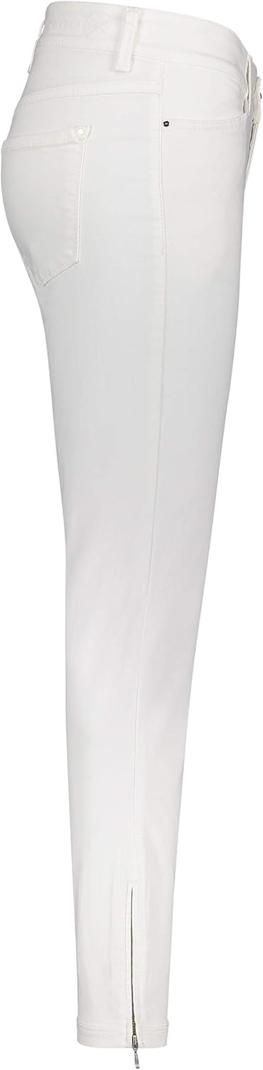 Mac - Damen 5-Pocket Jeans, Dream CHIC (5471-90-0355L) 30W / 27L Weiss (White Denim D010), 30W / 27L