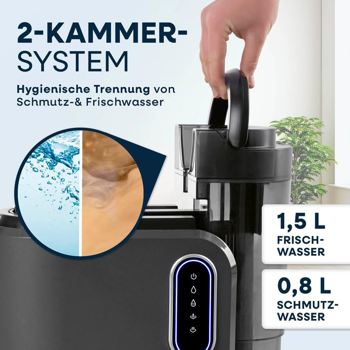 CLEANmaxx Polster- & Teppichreiniger Pro Steam | 3in1: Polsterreiniger, Spot Cleaner, Waschsauger |