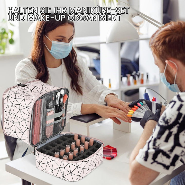 Nagellack Aufbewahrung Organizer Tasche, Doppelschicht Nagellack Aufbewahrungsbox Tasche Organizer f