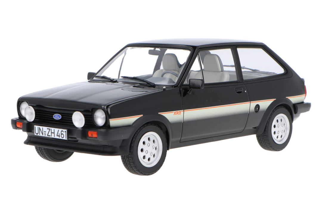 Norev NV182743 1:18 Fiesta XR2 1981, schwarz, Ford Sammelmodell, Mehrfarbig