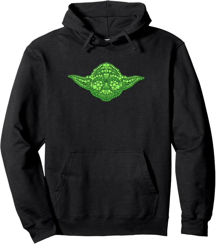 Star Wars Yoda Clover Face St Patrick's Day Pullover Hoodie