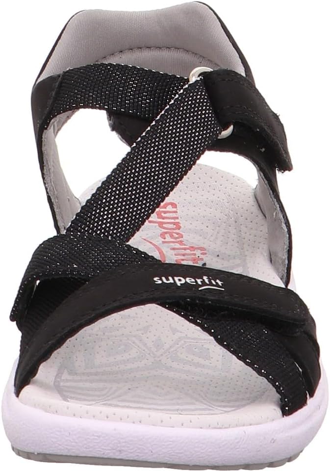 Superfit RAINBOW Sandale 0-609203 Mädchen 33 EU Schwarz Schwarz 0000, 33 EU Schwarz Schwarz 0000