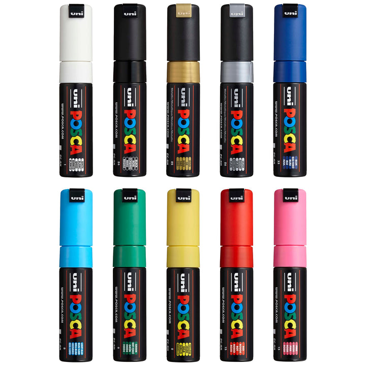 Uni Posca PC-8K Paint Pen Art Marker Pen - 10 Stifte Set