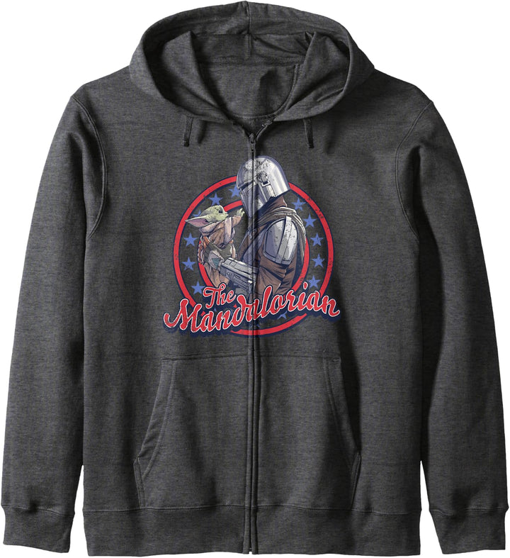 Star Wars: The Mandalorian Fourth Of July Mando & Grogu Kapuzenjacke