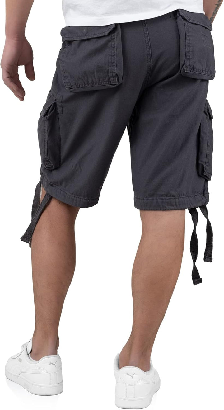 Surplus Raw Vintage Airborne Vintage Herren Cargo Shorts S Anthrazit, S Anthrazit