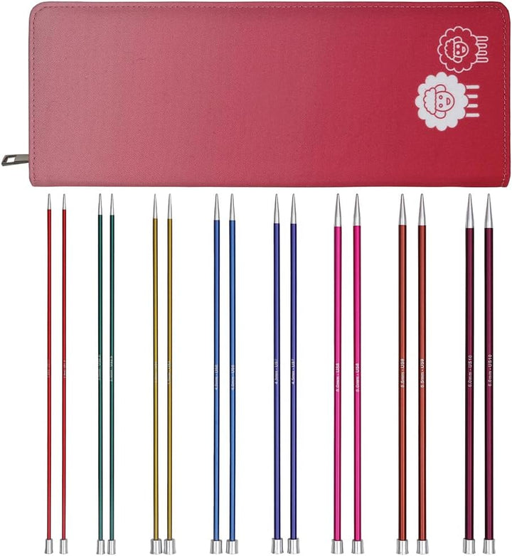 KnitPro Einspitz-Stricknadel-Set – Zing (35 cm) – 2,50–6,00 mm 35cm Zing, 35cm Zing