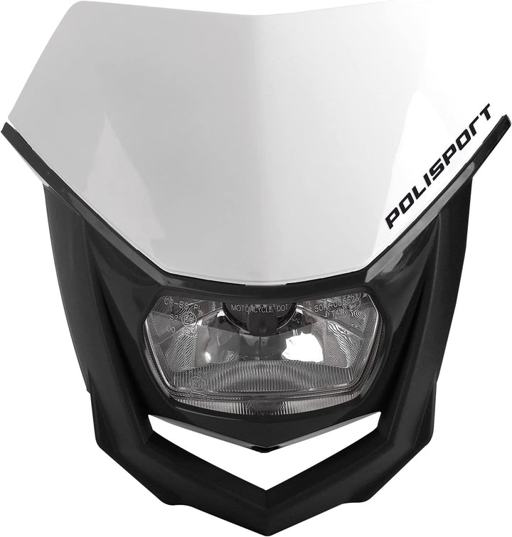 Scheinwerfer Maske weiss Polisport HALO Weiss/Schwarz, Weiss/Schwarz