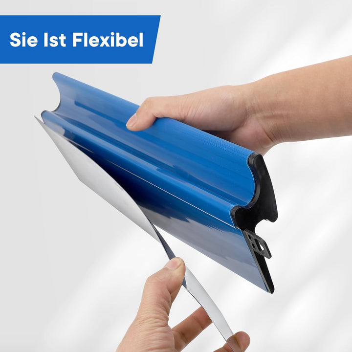 Flächenspachtel 60cm, Austauschbare 0,55mm Edelstahlklinge Spachtel Werkzeug mit Ergonomischem Z-Gri