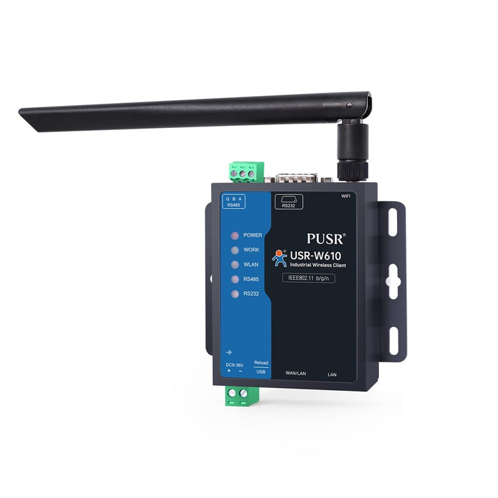Serieller RS485 RS232 zu industriellem WiFi Client Wireless Modbus Gateway MQTT Protokoll (1 WAN/LAN
