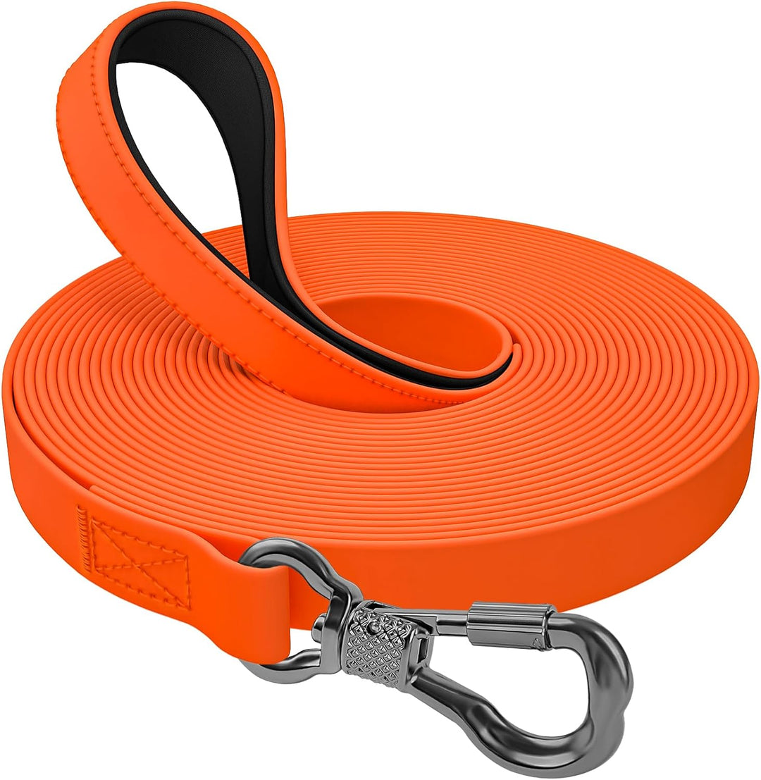 X XBEN Wasserdicht Schleppleine für Hunde,3M 5M 10M 15M 20M 30M Gummierte Schleppleine mit Abschlies
