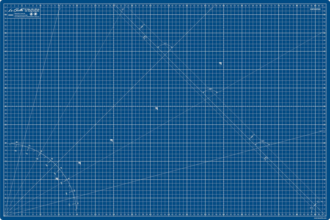 La Canilla Schneidematte A1 Selbstheilend (60x90 cm - 36x24") Cutting Mat Schneideunterlage für Bast