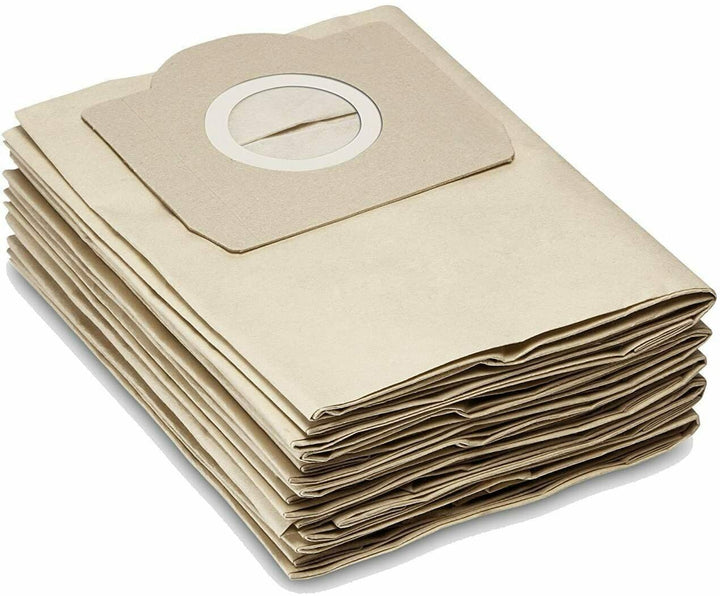 Papier-Filter-Tüten wie 6.959-130.0 passend für KÄRCHER WD2, WD3, MV2, MV3, A2054, A2201, etc. aus d