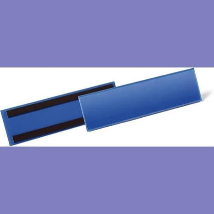 Durable Magnetische Etikettentasche, für Etiketten 1/3 A4 quer, Packung à 50 Stück, dunkelblau, 1758