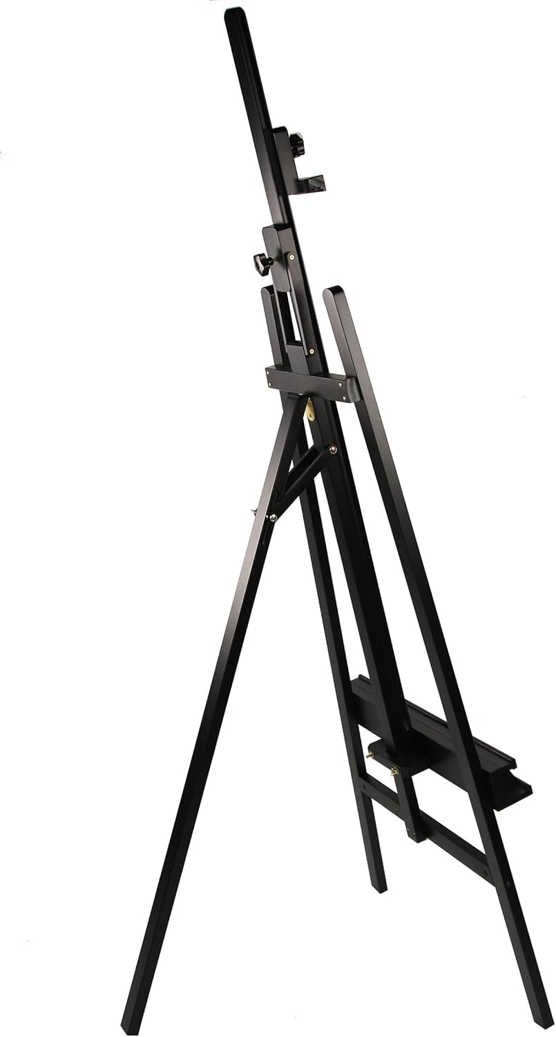 Paintersisters Akademie Staffelei ELBA, 66x230 cm klappbare Sitz- und Standstaffelei für Keilrahmen