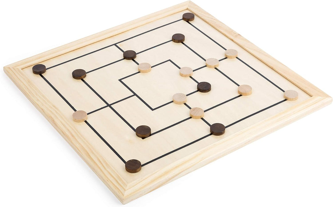 Small Foot Spielesammlung 9 in 1 aus Holz, Klassische Gesellschaftsspiele für die Familie, für Kinde