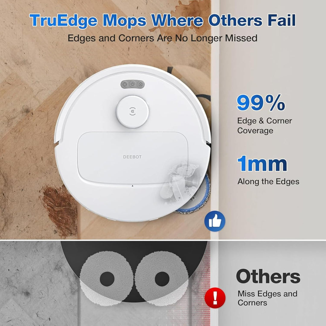 ECOVACS DEEBOT N30 PRO Omni Saugroboter mit Wischfunktion, 10.000 Pa Saugleistung, ZeroTangle 2.0-Te