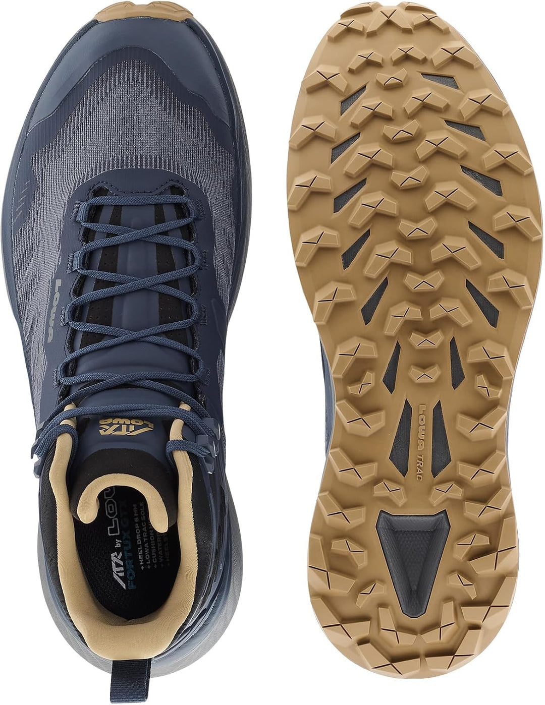 LOWA Stiefel hoch Renegade EVO Ice GTX Ws 40.5 EU Navy Dune, 40.5 EU Navy Dune
