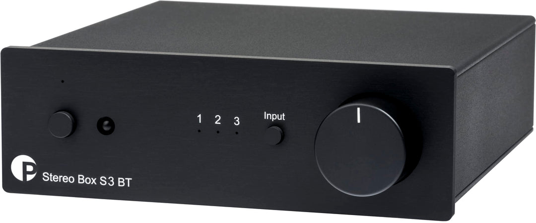 Pro-Ject Stereo Box S3 BT, Ultrakompakter Vollverstärker mit AptX HD Bluetooth und Motorpotentiomete