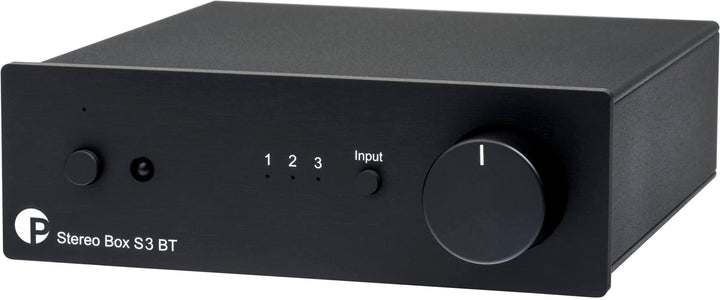Pro-Ject Stereo Box S3 BT, Ultrakompakter Vollverstärker mit AptX HD Bluetooth und Motorpotentiomete
