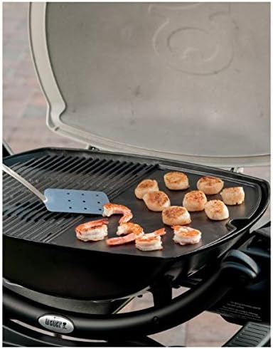 Weber - Stephen Products 6559 Natural Organic Porc CI Grillpfanne, Schwarz 34.3 x 1.9 x 45.7 cm Sing