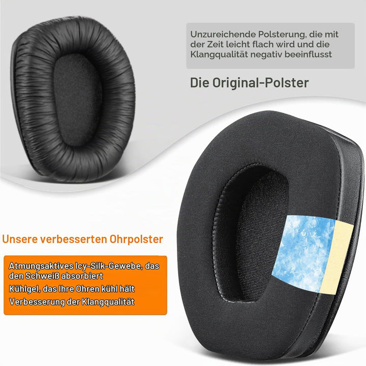 SOULWIT Kühlgel Ersatz Ohrpolster für Sennheiser RS165/TR165/RS175/TR175/RS185/TR185/RS195/TR195 (RS