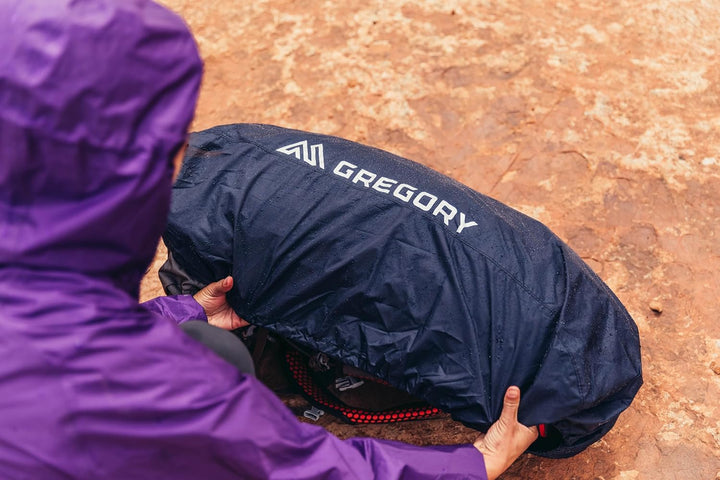 Gregory Trial Accessories - Raincover - wasserdichte, reflektierende Regenhülle für Rucksack Schwarz