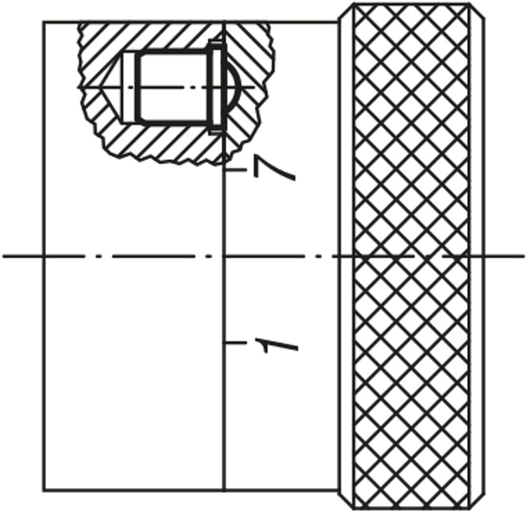 KIPP Federndes Druckstück glatte Ausführung (50 Stück pro Verpackungseinheit) D=3mm, L=4mm, Edelstah