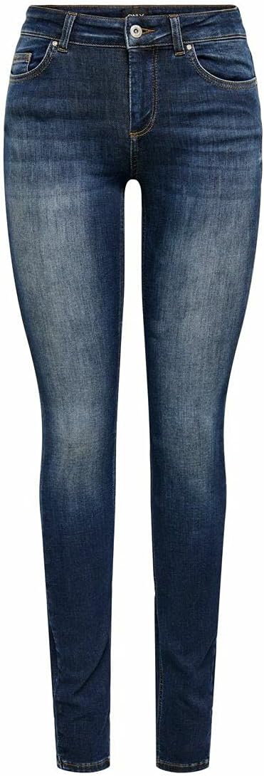 ONLY Damen Jeans XS / 32L Dark Blue Denim, XS / 32L Dark Blue Denim
