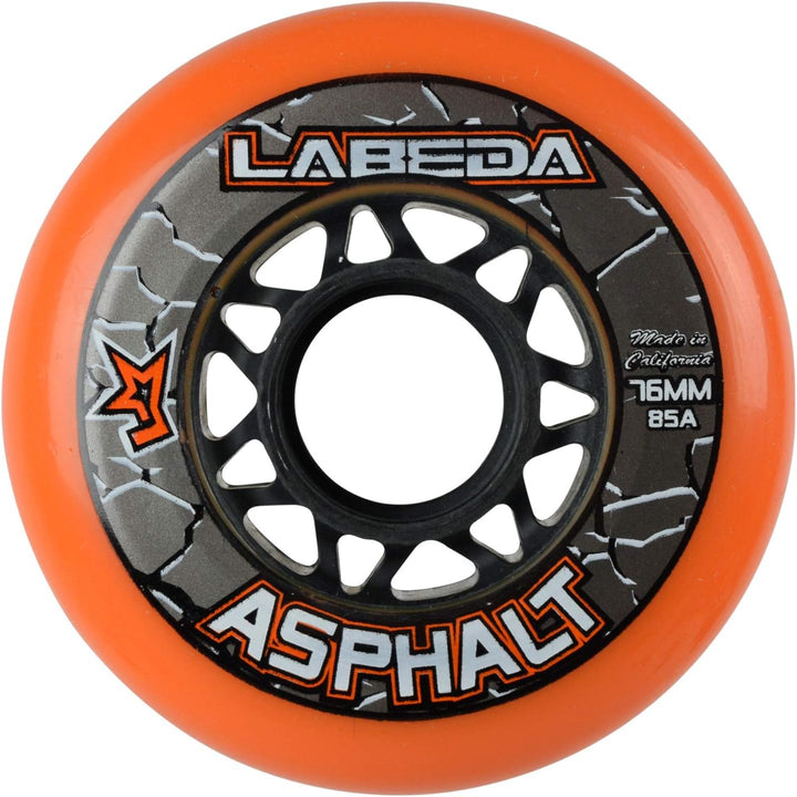 LABEDA WHEELS Roller Hockey GRIPPER ASPHALT HILO 4-76mm Wheels/4-80mm Wheels by Labeda