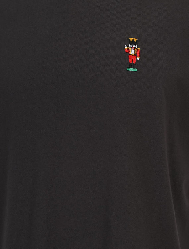 IRIEDAILY Herren T-Shirt NUTCRAX EMB Bio-Baumwolle Regular Fit M Coal, M Coal