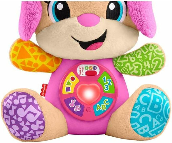 Fisher-Price Laugh & Learn JFD35 Plüschtier mit Smart Stages Musikalisches Lernspielzeug für Babys a