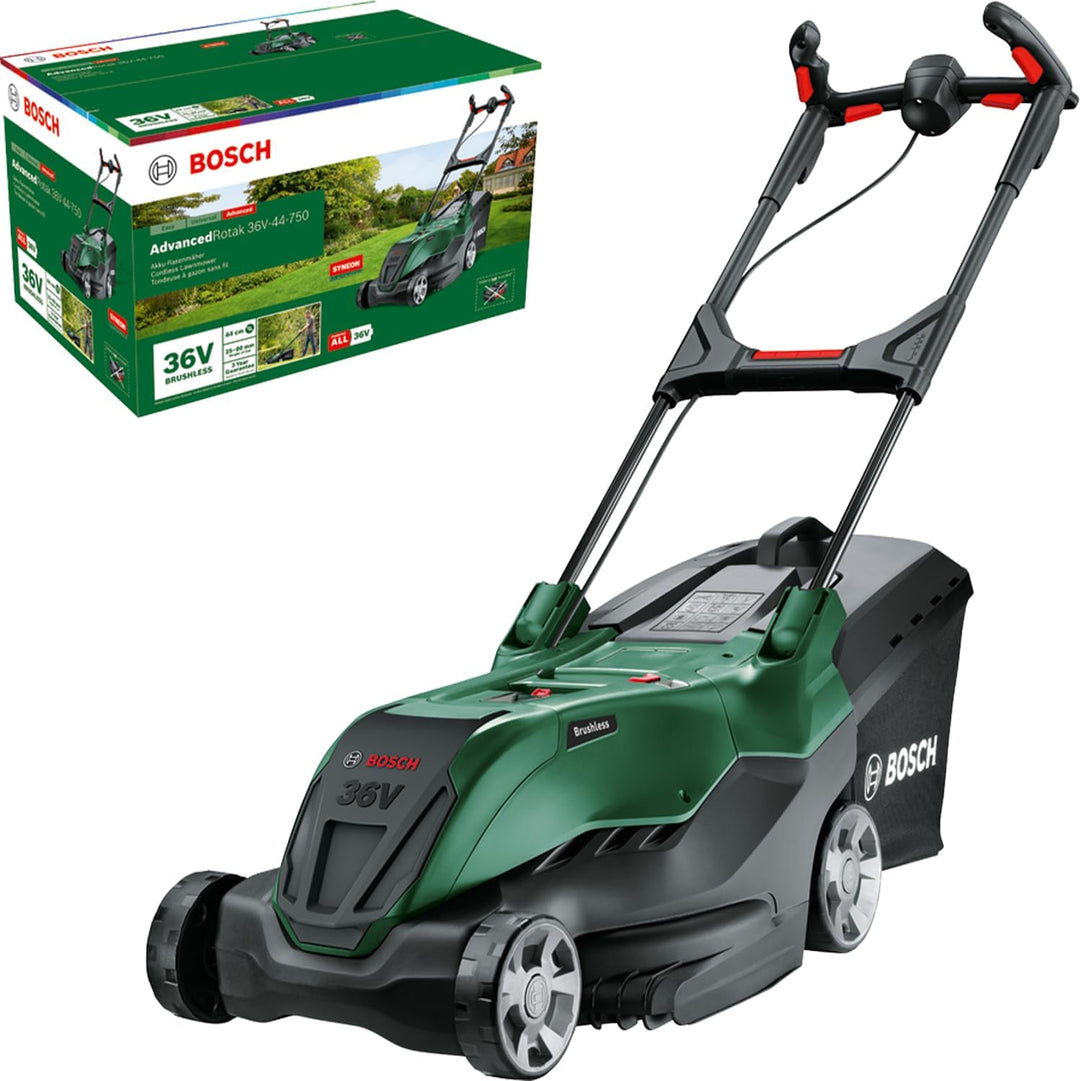 Bosch leistungsstarker Akku-Rasenmäher AdvancedRotak 36V-44-750 (zum Rasenmähen; 36-Volt-System; Sch