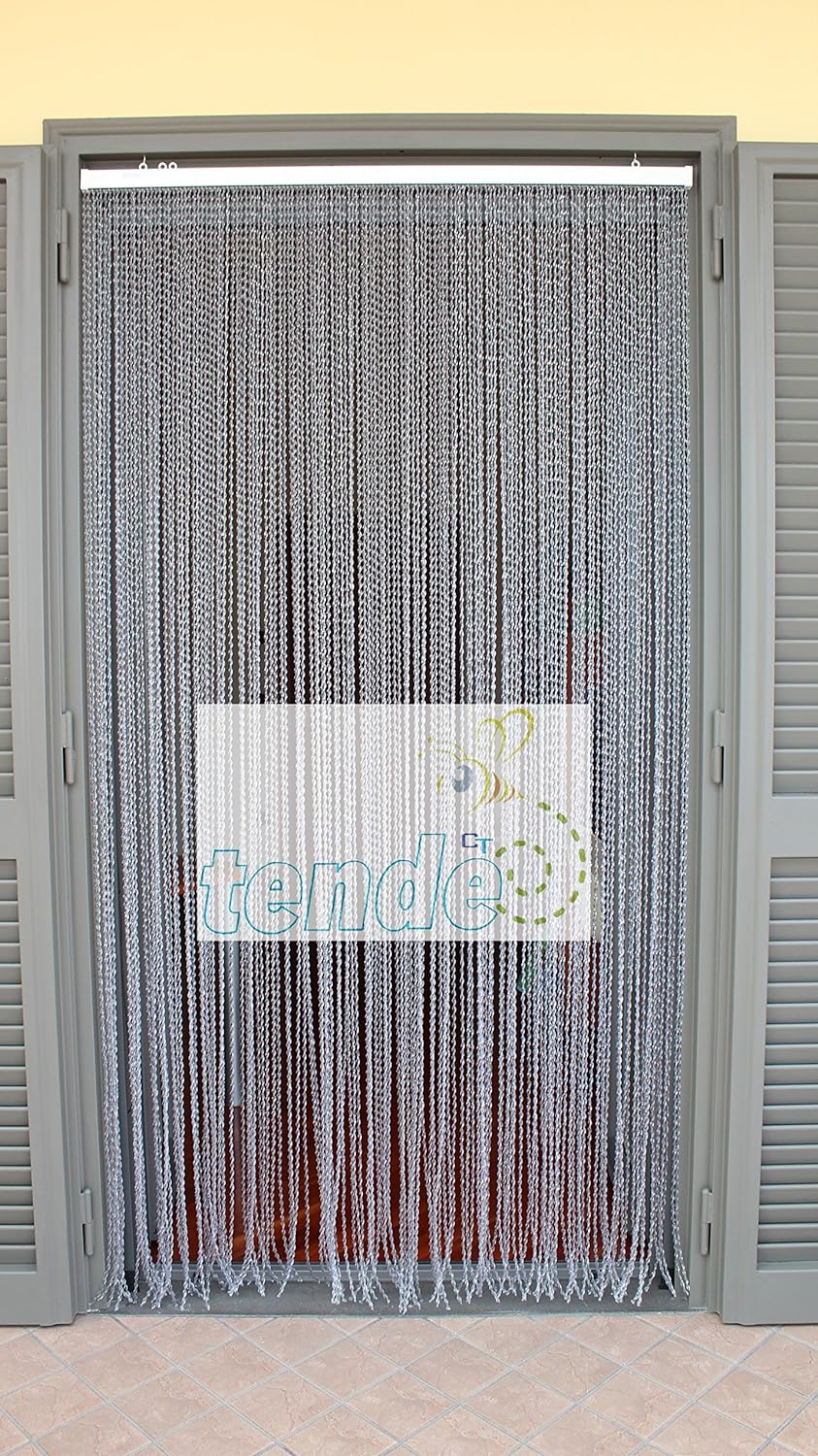 Vorhang/Fliegengitter, PVC, Modell 21, Alu-Stangen, in Italien hergestellt, Masse (Standard oder mas