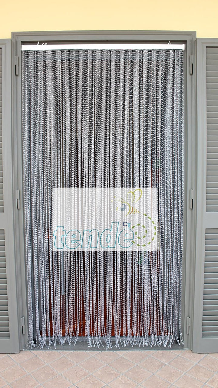 Vorhang/Fliegengitter, PVC, Modell 21, Alu-Stangen, in Italien hergestellt, Masse (Standard oder mas