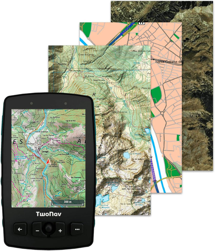 TwoNav Aventura 2 Plus Motor (32 GB) + MicroSD (128 GB) + Karte Full Deutchland BKG Topo 1:25000 ins