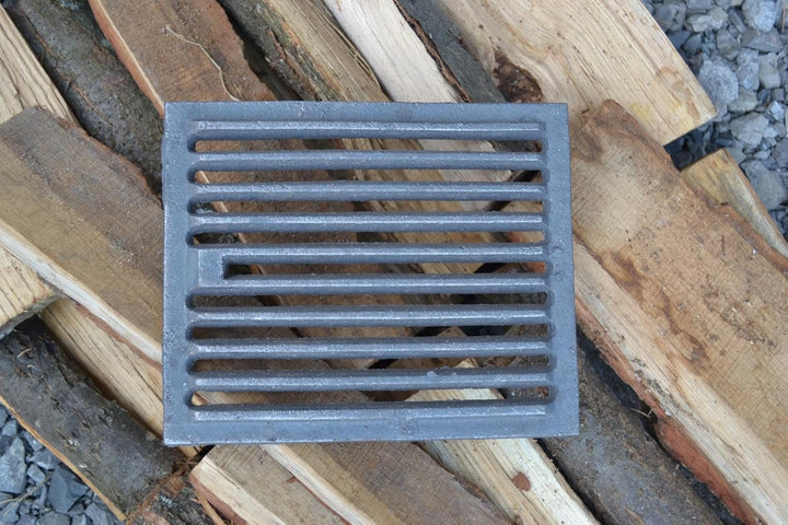 SEZAM 22,7 x 18,8 cm Gussrost Ofenrost Ascherost Gussrost verschiedene Durchmesser, Kaminrost passen