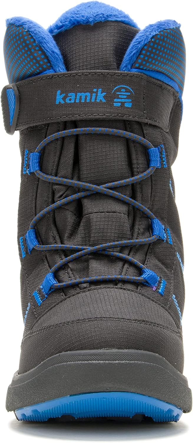 Kamik Unisex Kinder Stance2 Schneestiefel, Black Blue Bab