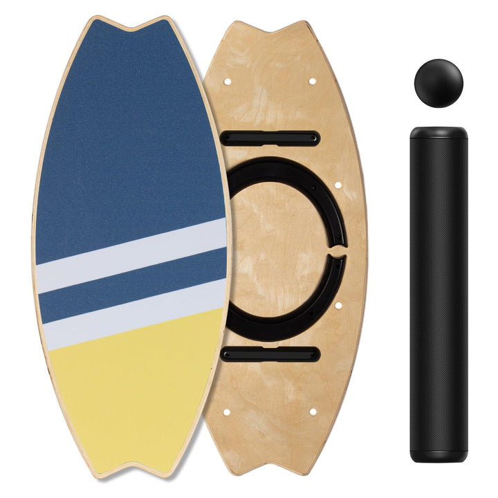 Leogreen Balance Board aus Holz in Surfboard, 7-in-1 Surfin Balanceboards Erwachsene Gleichgewichtst