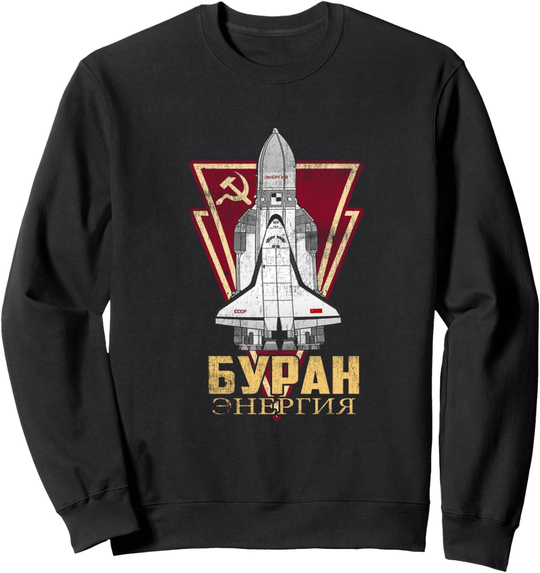 Vintage Sowjetisch-russische UdSSR Space Retro Distressed CCCP Sweatshirt